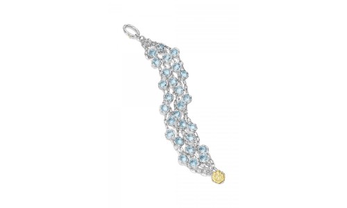 Colorful topaz bracelet with sterling silver by TACORI