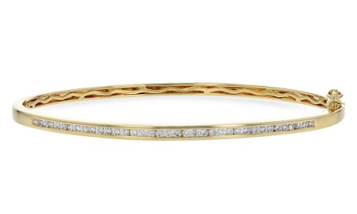 Gold and diamond bracelet by Allison-Kaufman