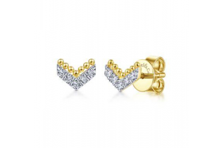 A pair of Gabriel & Co. Bujukan earrings, available at Hannoush Jewelers.